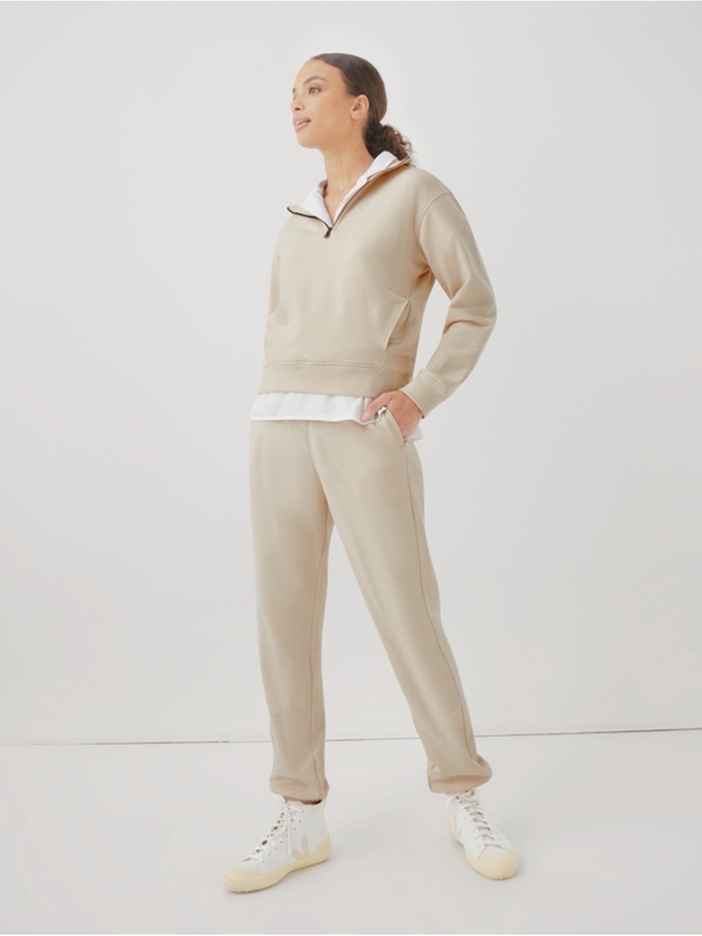 Pact New With TagsRelaxed Jogger Pants in Beige